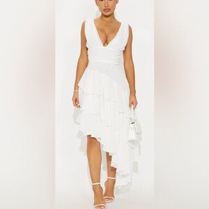 Bethany chiffon flowy midi dress